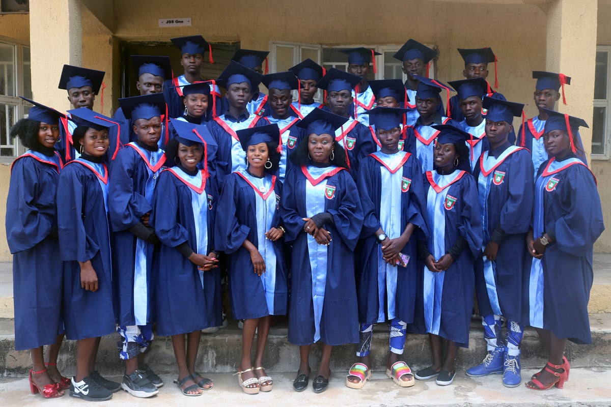 School pupils at the annual prize giving and graduation event